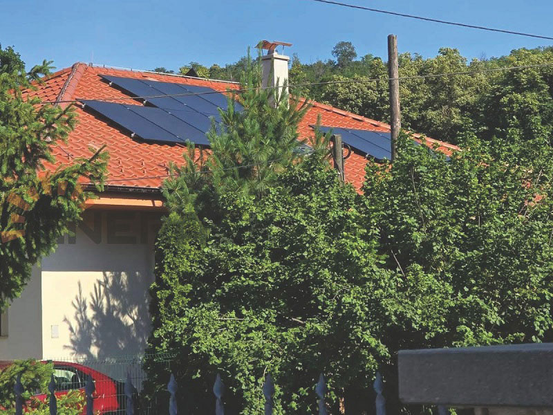 solar tile roof