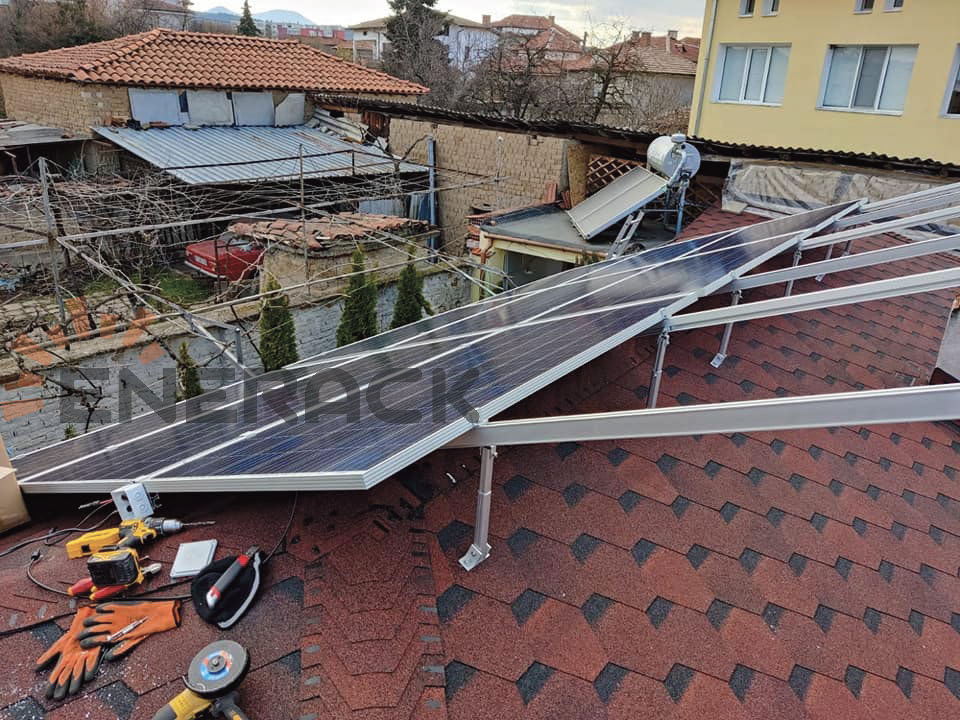 5KW Sistem de acoperiș înclinat reglabil în Bulgaria