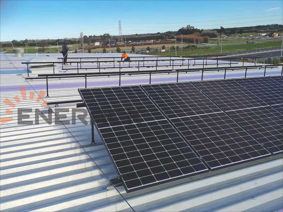 35KW Sistem de acoperiș înclinat reglabil în Noua Zeelandă
