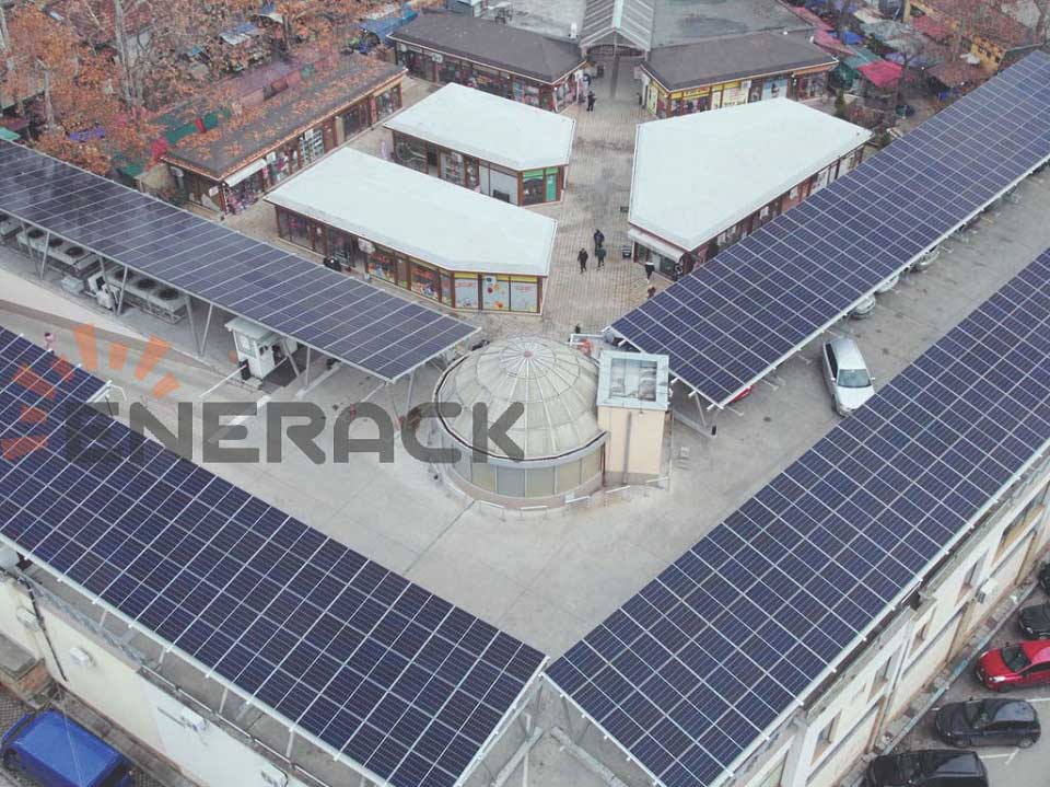 Sistem de montare solar pentru carport standard de 300 kW în Bulgaria
        