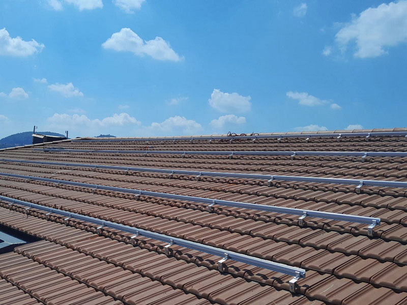 Carcasă de instalare a cârligului din aluminiu pentru acoperiș cu țiglă